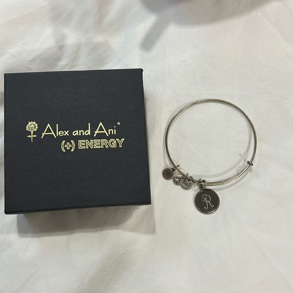 Alex and Ani R Bracelet with Box